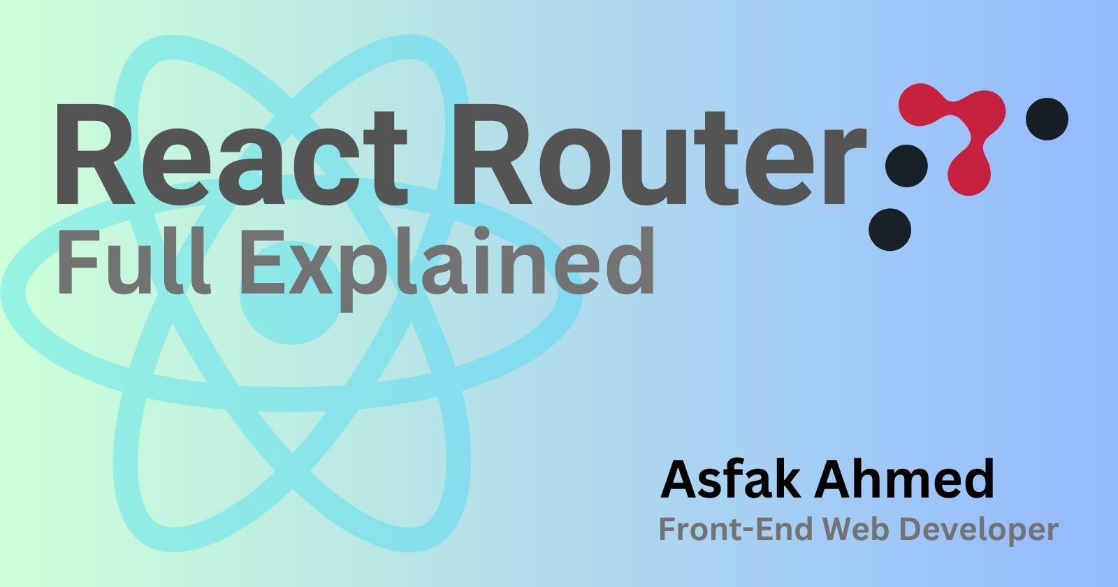 রিয়েক্ট রাউটার ডম ( react router dom )